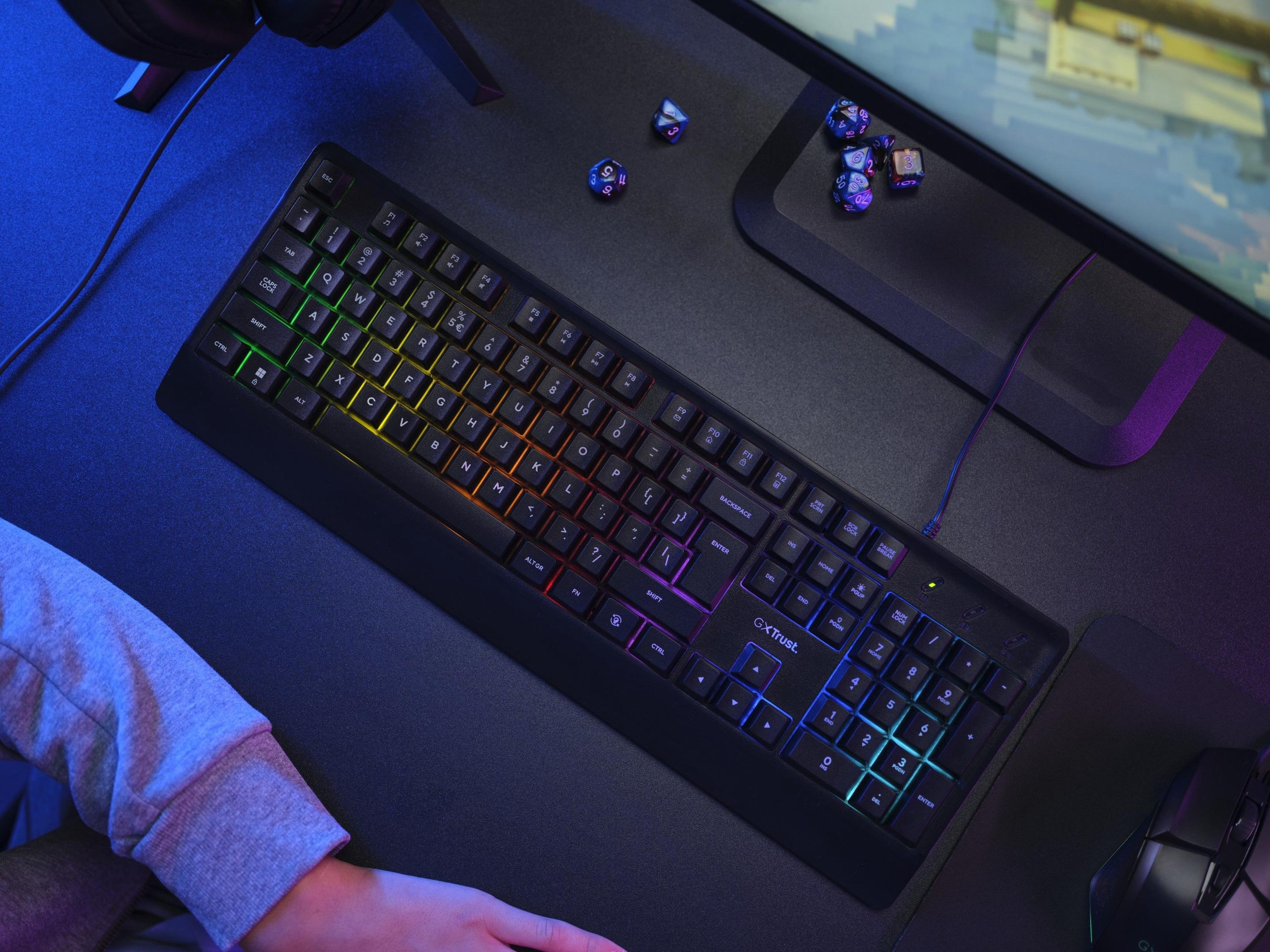 Conjunto Gaming TRUST GXT 792 QUADROX (Inglês - Tamanho completo - USB - Preto) — miniatura 9