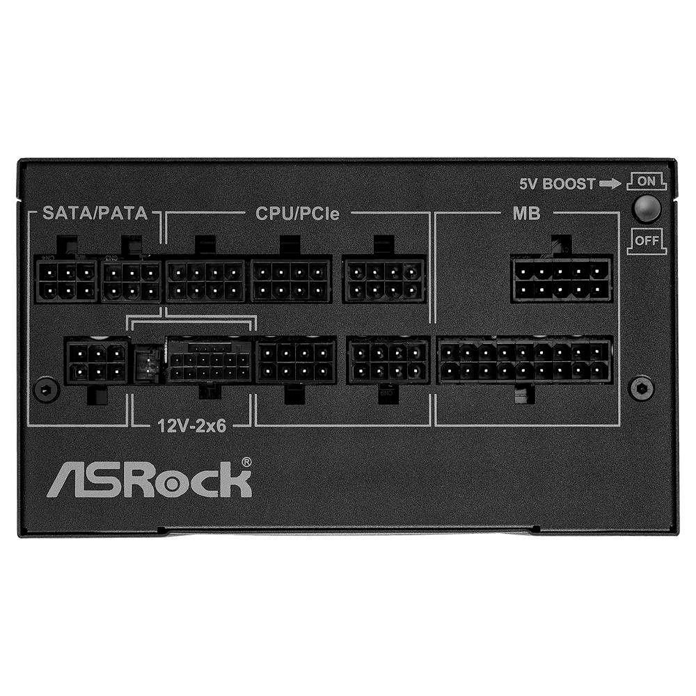 Fonte de Alimentação ASROCK Phantom Gaming PG-1000G (ATX - 750 W - 80 PLUS Gold - Preto), miniatura 2