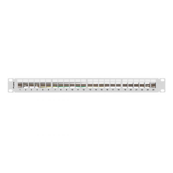 Painel Patch Keystone LANBERG PPKS-0924-S (19" - 24 Portas - 1U - Cinzento), miniatura 2