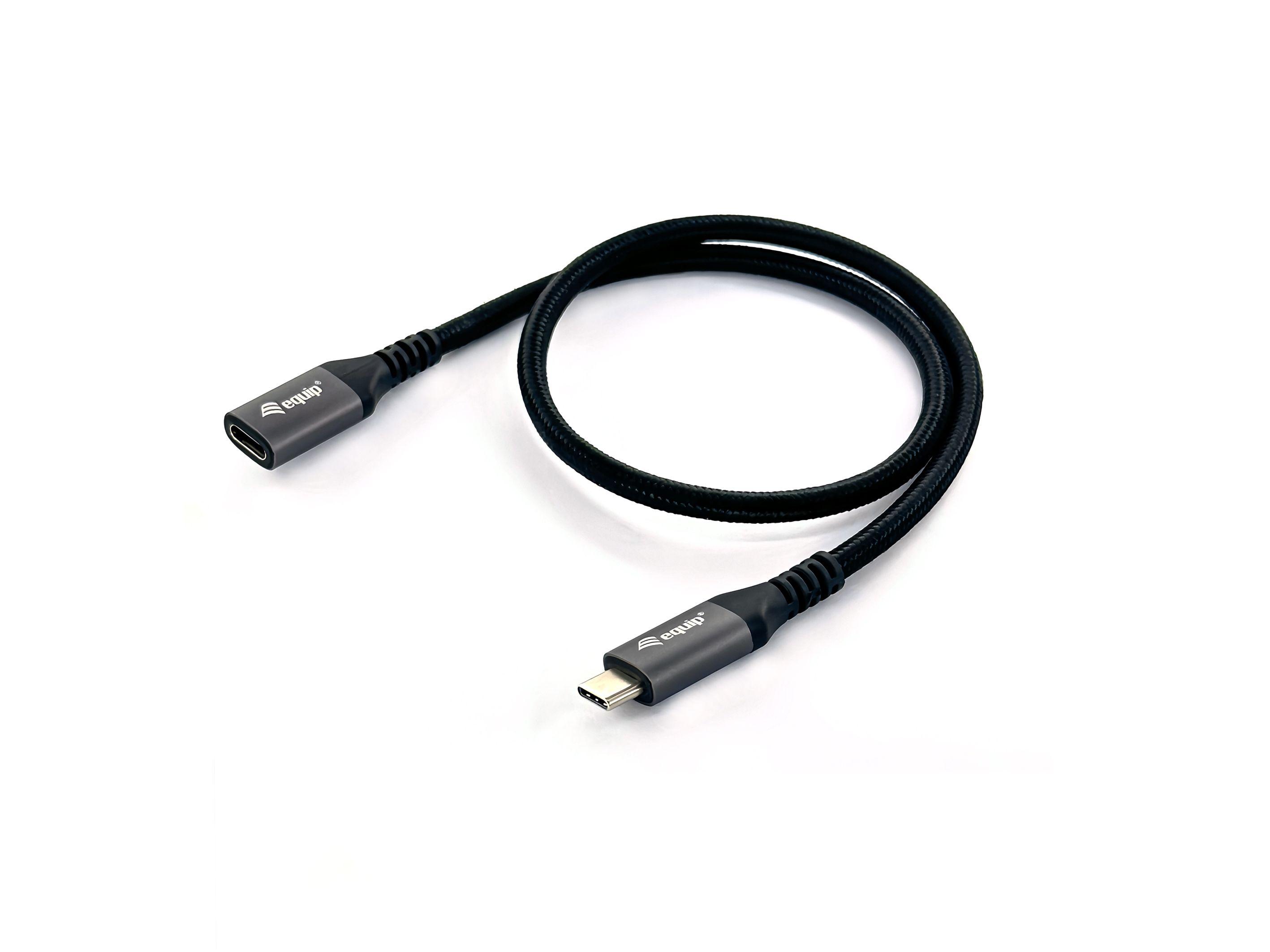Cabo de Extensão USB-C EQUIP 128371 (1 m - USB C - Preto)