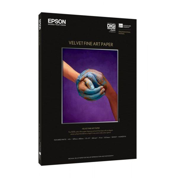 Papel de Impressão EPSON Velvet Fine Art Paper (Branco)