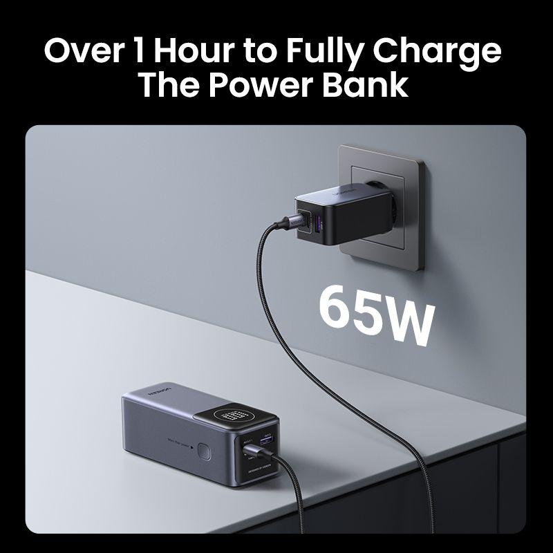 Powerbank UGREEN Nexode PB724 (12000mAh - Tomada, USB-C - Cinza) — miniatura 8