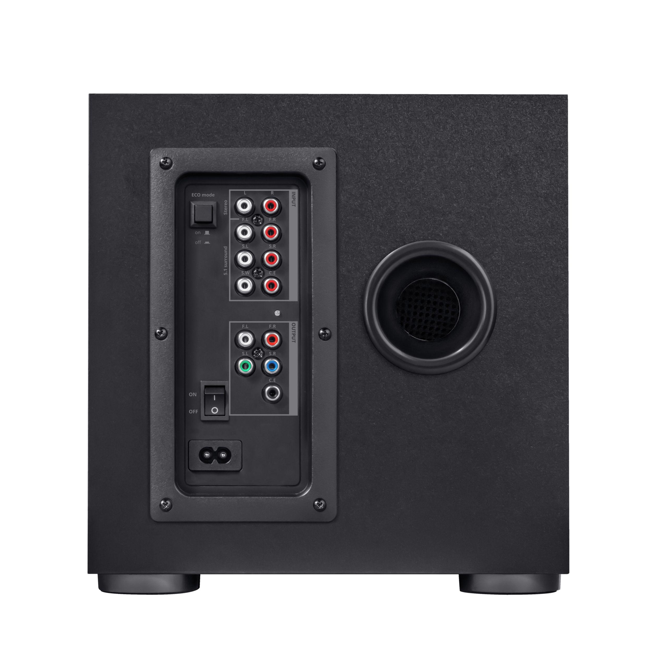 Colunas Gaming TRUST GXT 658 Tytan (Com fios - 90 W - 5.1 canais - Preto), miniatura 4