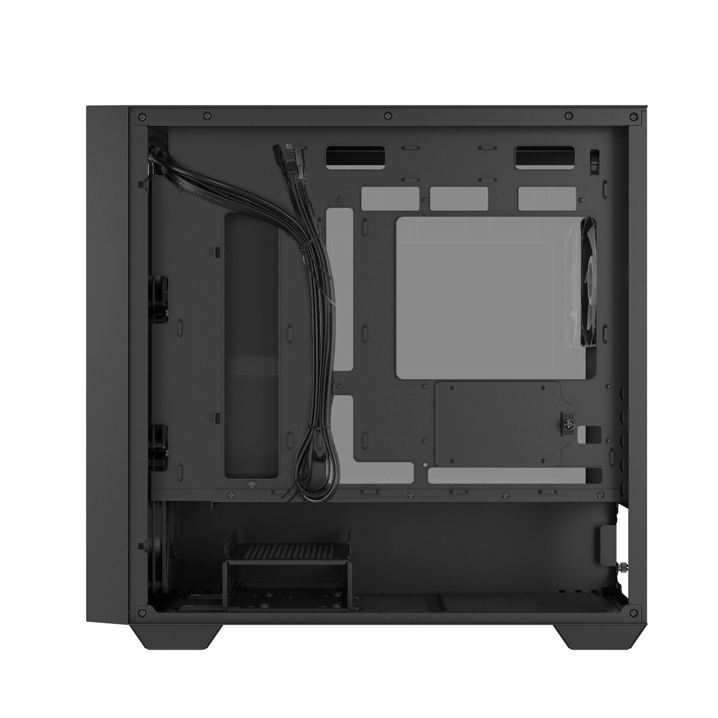 Caixa PC ASUS A21 PLUS (micro ATX, Mini-ITX - Micro Tower - Micro-ATX, Mini-ITX - Preto) — miniatura 4
