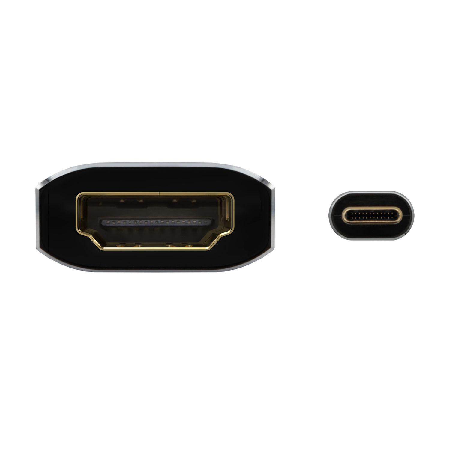 Conversor AISENS A109-0683 (0,15 m - USB Type-C - HDMI Type A - Cinza) — miniatura 3