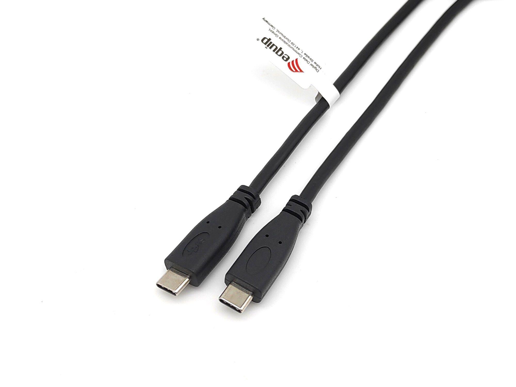 Cabo USB-C EQUIP 128887 (2 m - USB C - USB-C - Preto) — miniatura 2