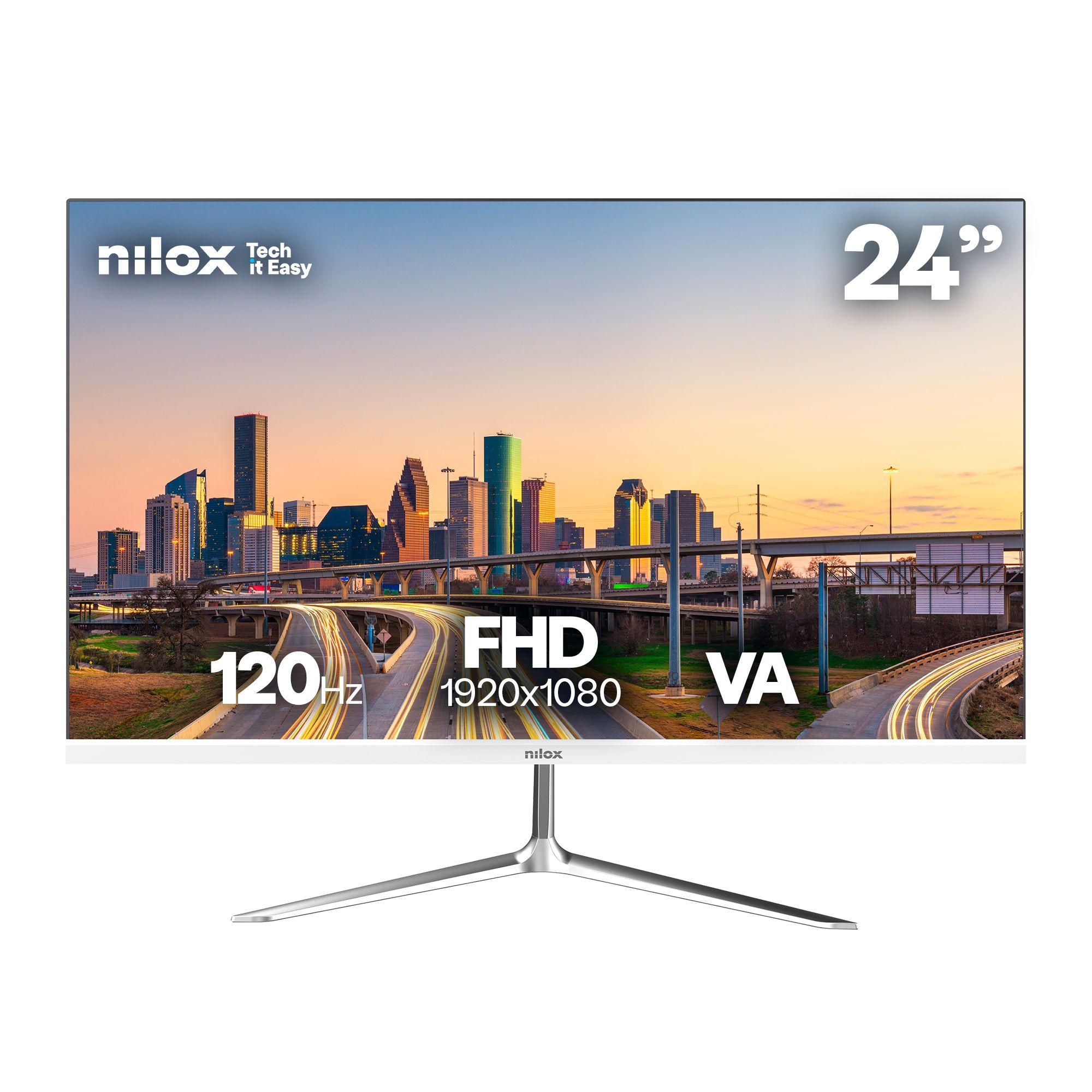Monitor NILOX NXM24FHD1201W (23,8" - VA - 120 Hz - Branco)