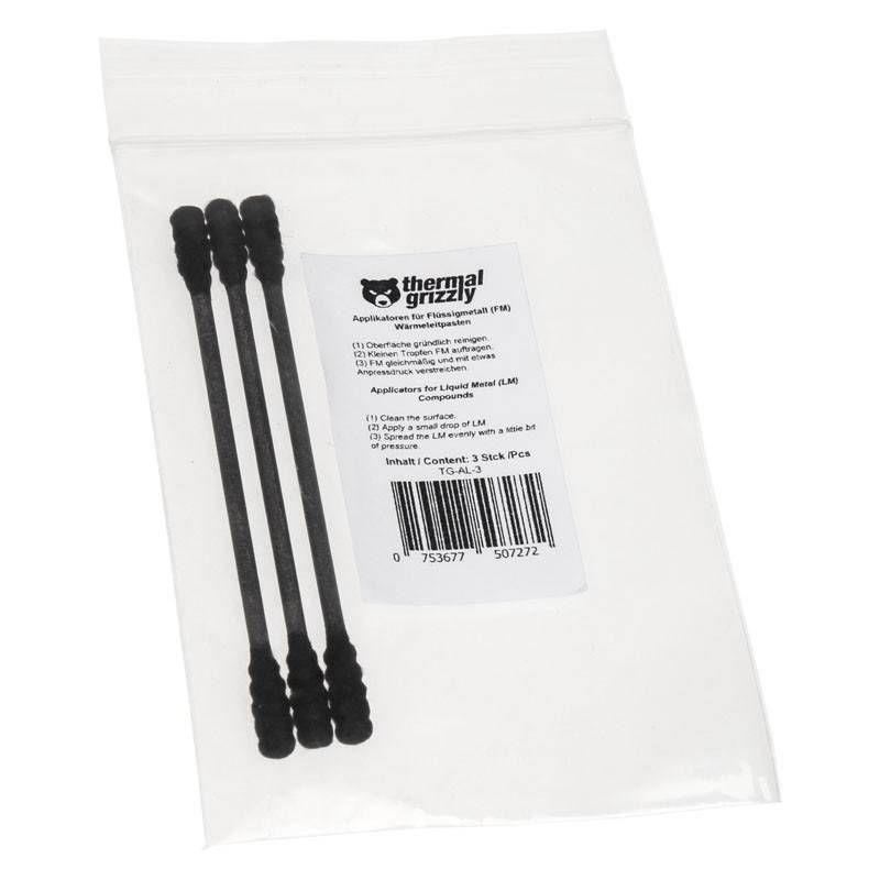 Aplicador de Metal Líquido THERMAL GRIZZLY TG-AL-3 (Caixa - 3 unidades - Preto), miniatura 3