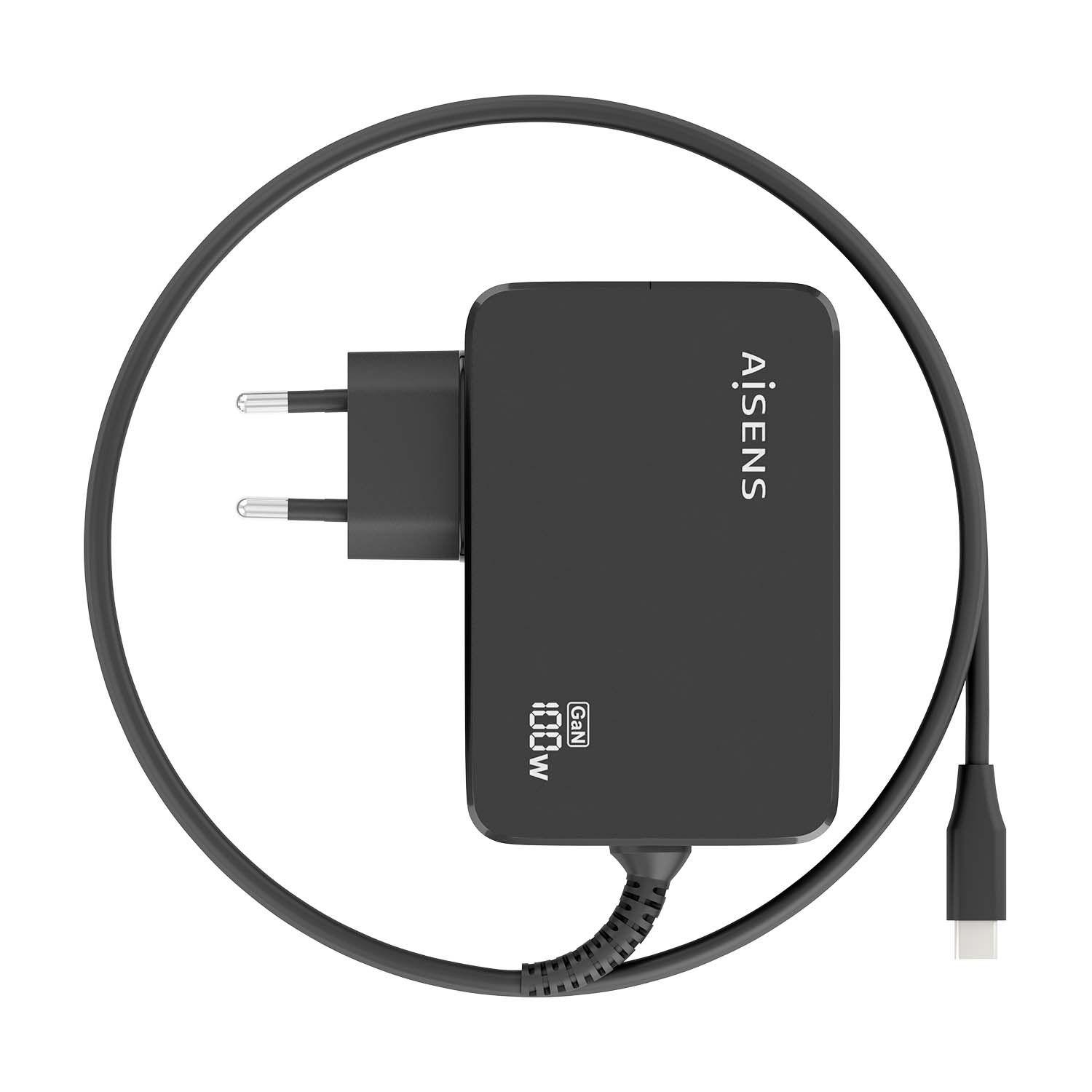 Carregador de Portátil AISENS ASCH-1PD100WL50-BK (100 W - Preto), miniatura 3