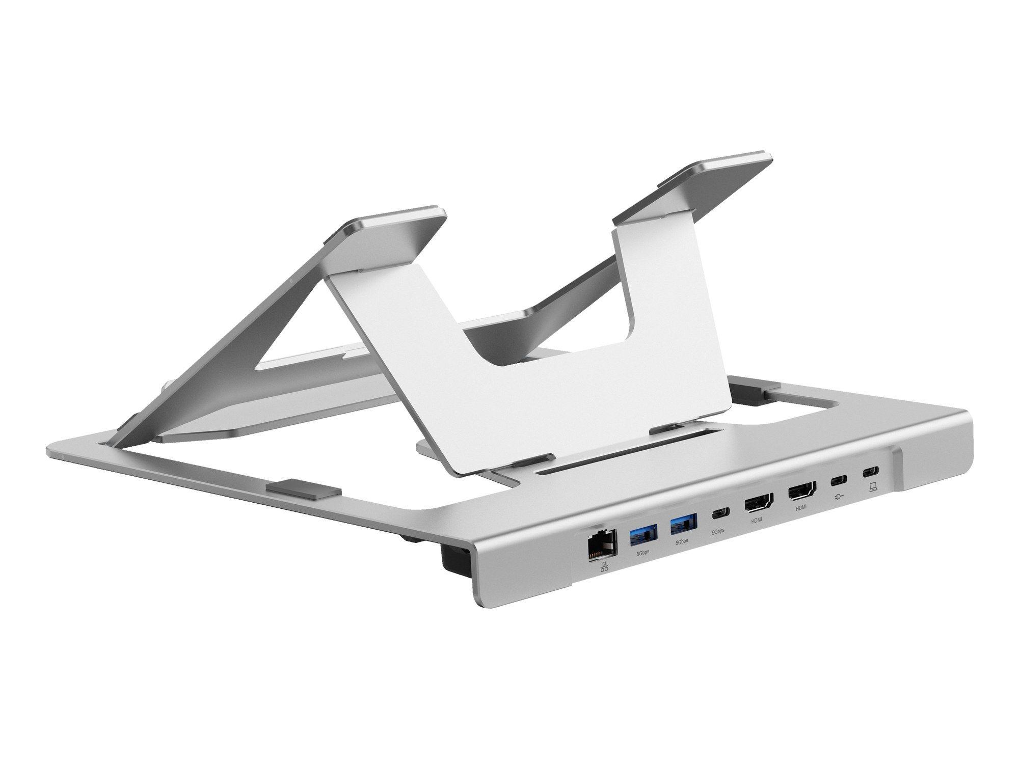 Suporte para Computador Portátil com Dock CONCEPTRONIC DONN35S (Prateado)