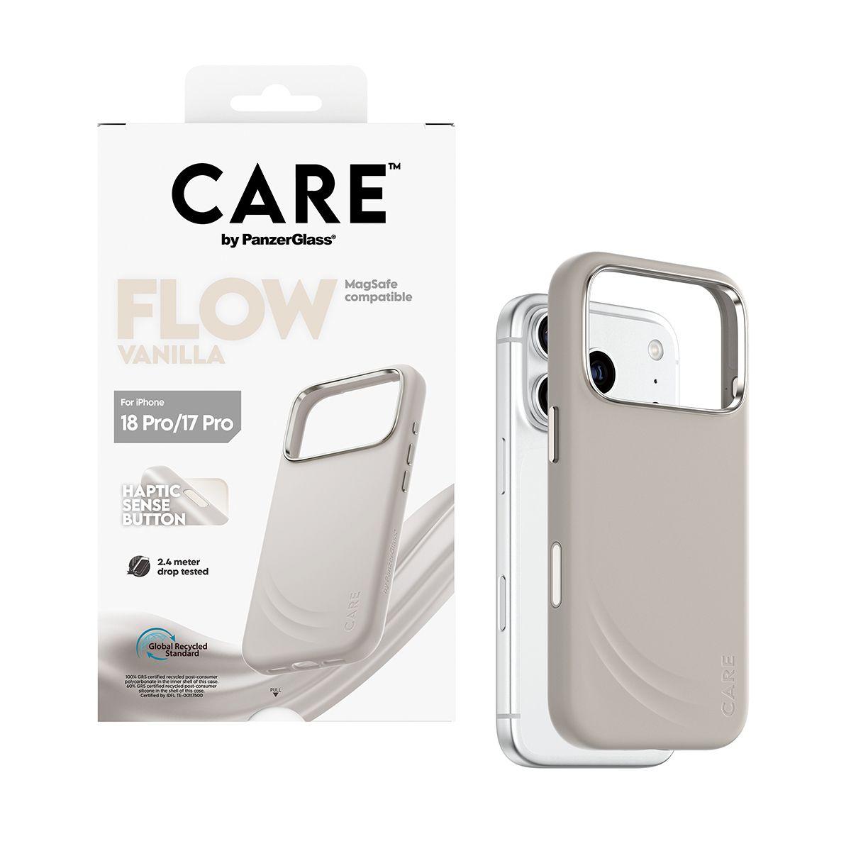 Capa PANZERGLASS CARE Flow Case Vanilla MagSafe iPhone 17 Pro (Silicone - Bege), miniatura 5