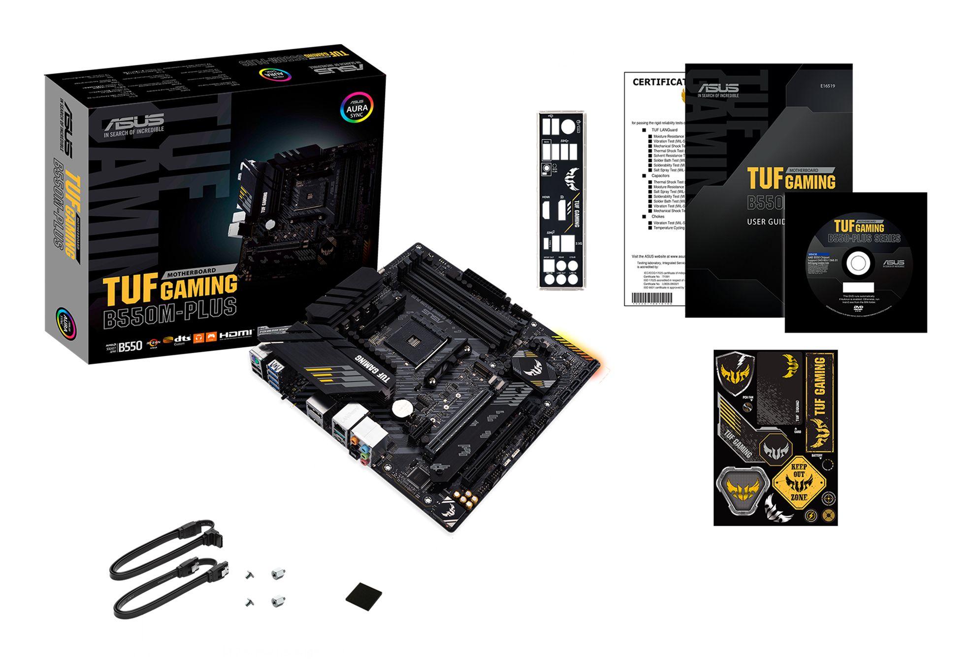 Motherboard ASUS TUF Gaming B550M-PLUS (AM4 - AMD Ryzen 3000 Series - micro ATX - Preto), miniatura 5