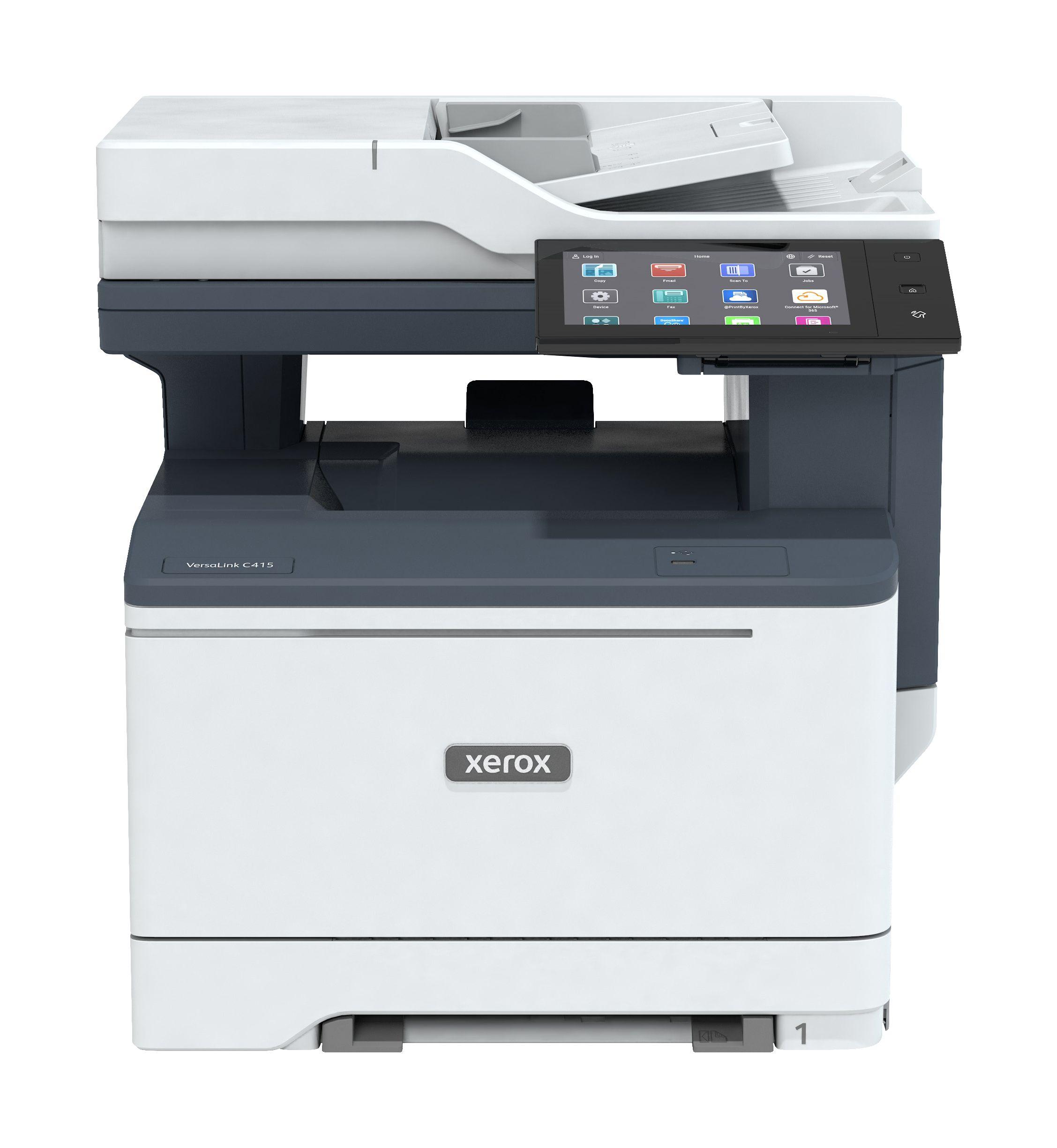 Impressora Laser Multifunções XEROX VersaLink C415V_DN (A4 - Impressão a cores - 251 folhas - Branco e Cinzento)