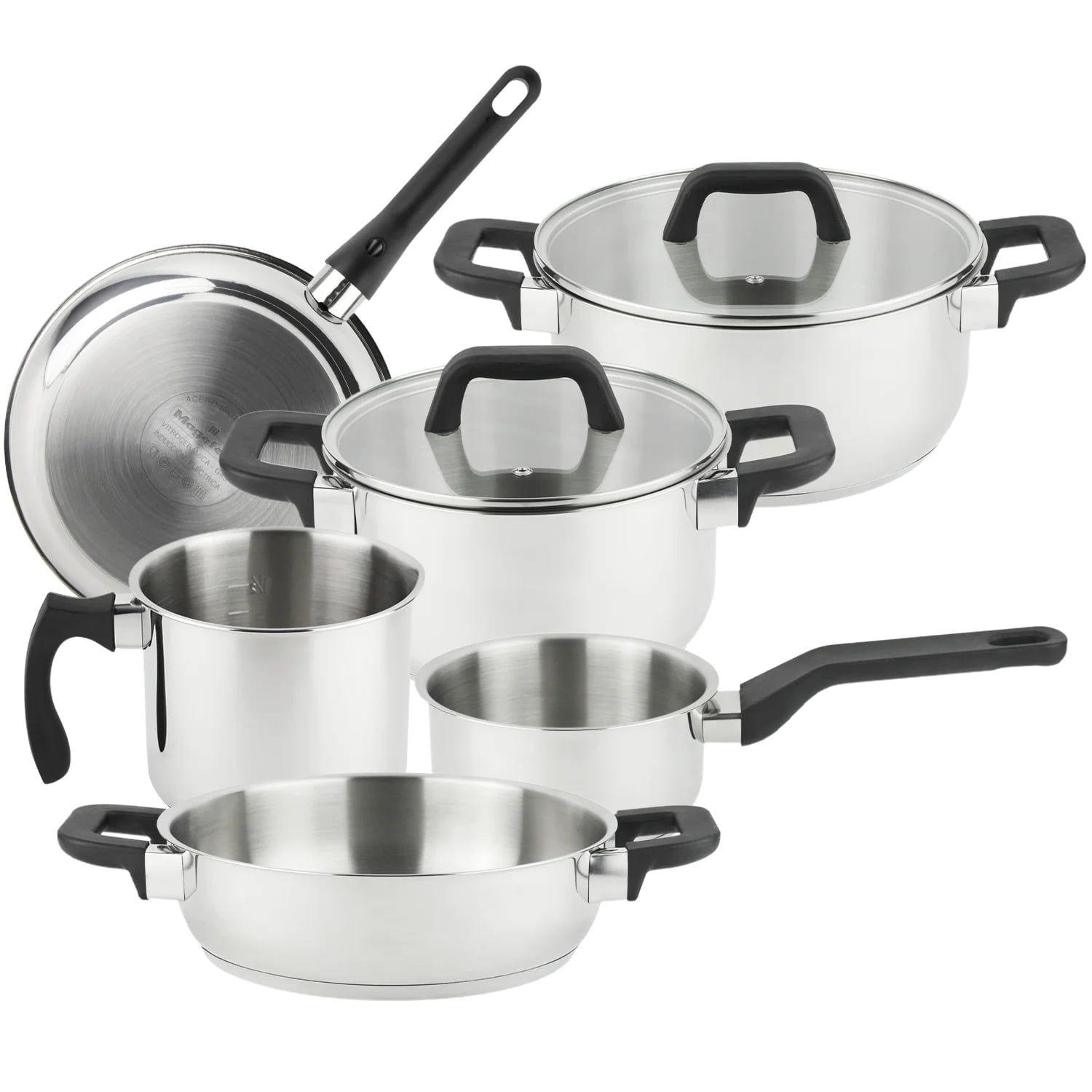 Conjunto de Panelas MAGEFESA Magnific (Aço inoxidável - Inox)