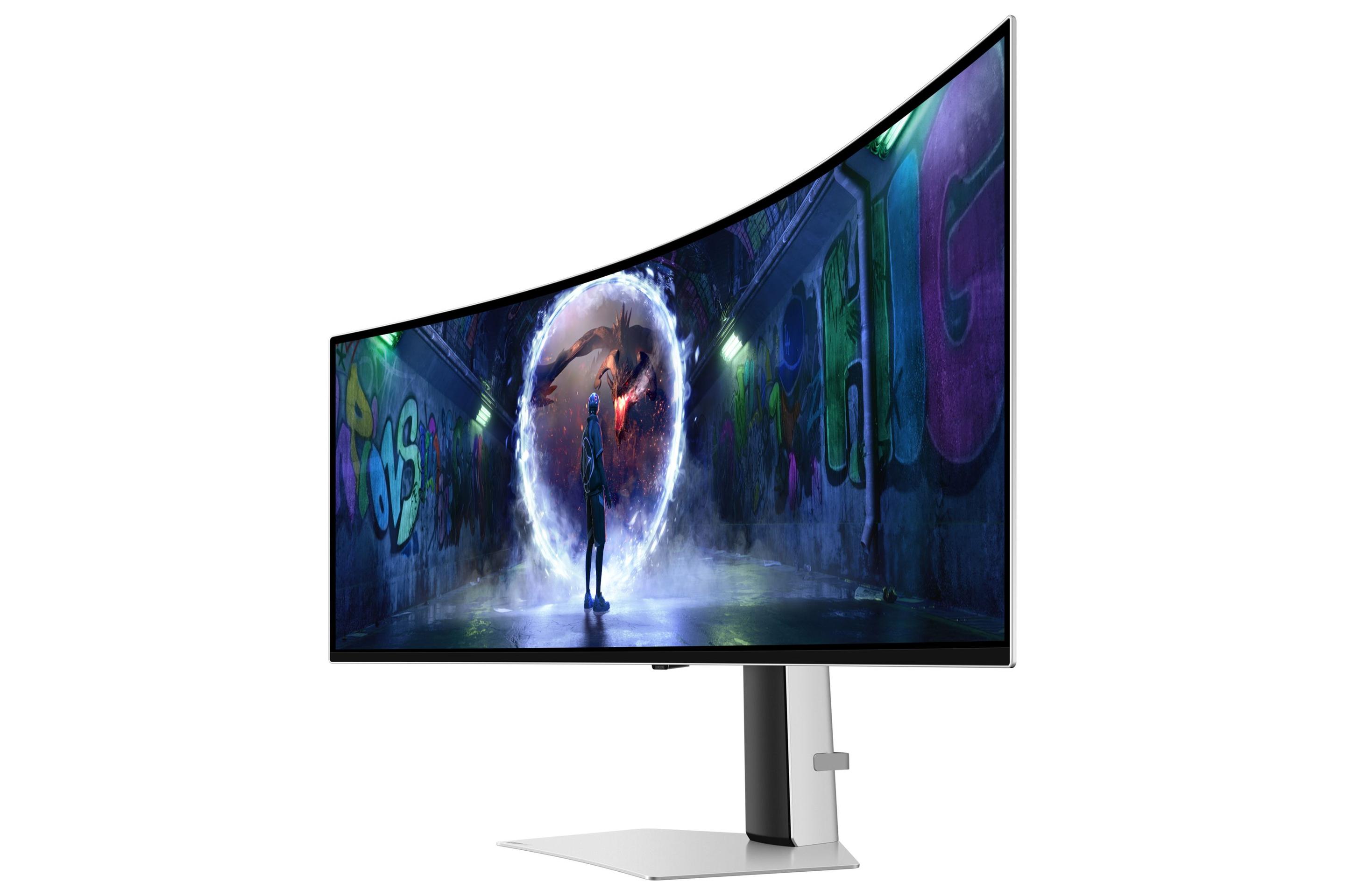 Monitor SAMSUNG Odyssey G9 G93SD (49" - OLED - 240 Hz - Prateado), miniatura 5