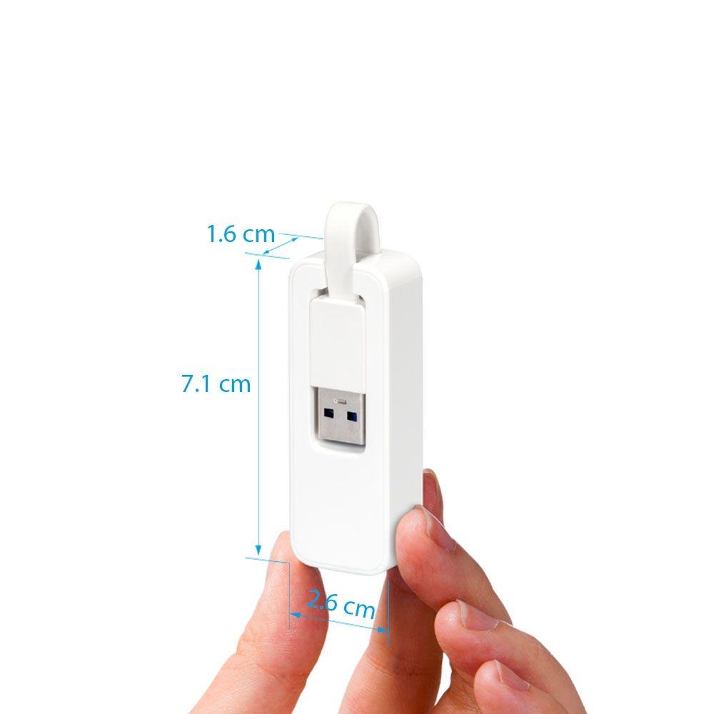 Adaptador de Rede TP-LINK UE200 (PC/Laptop - Branco e Azul) — miniatura 4
