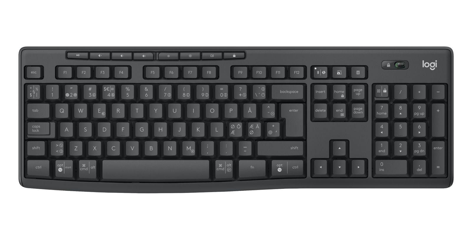 Teclado e Rato LOGITECH MK370 Combo for Business (Nórdico - Membrana - Tamanho completo - Grafite), miniatura 5
