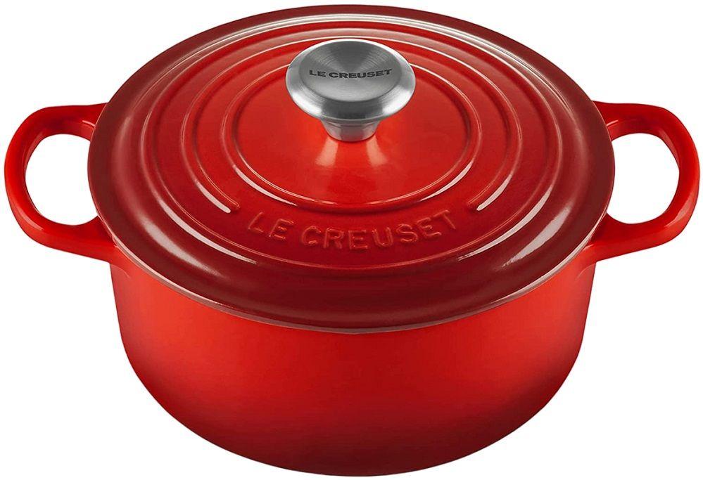 Caçarola Redonda de Ferro Fundido LE CREUSET Signature (Ferro fundido - Vermelho)