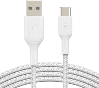 Cabo USB BELKIN CAB002BT1MWH (1 m - USB-C - USB-A - Branco)
