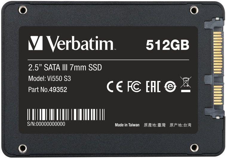 SSD VERBATIM Vi550 512GB (512 GB - 2,5" - SATA - Preto) — miniatura 4
