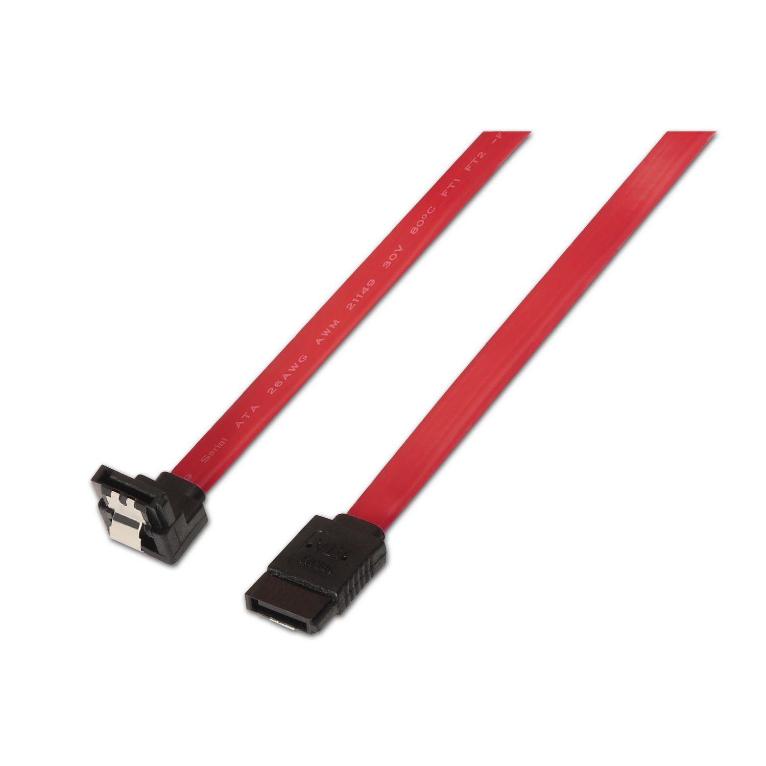 Cabo de Dados SATA AISENS A130-0156 (Vermelho/Preto)