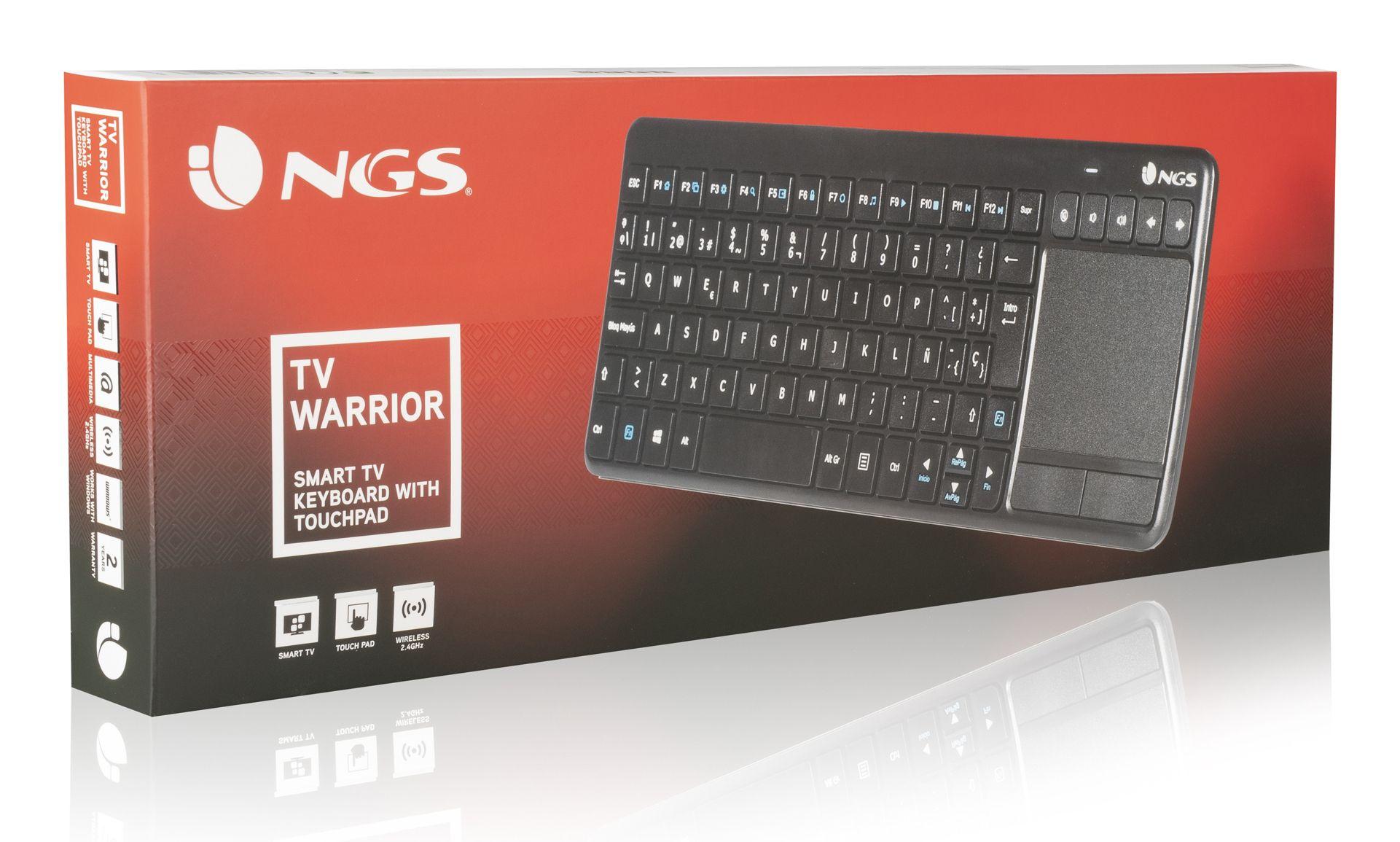 Teclado NGS TV Warrior (Espanhol - Tamanho completo - RF Wireless - Preto), miniatura 8