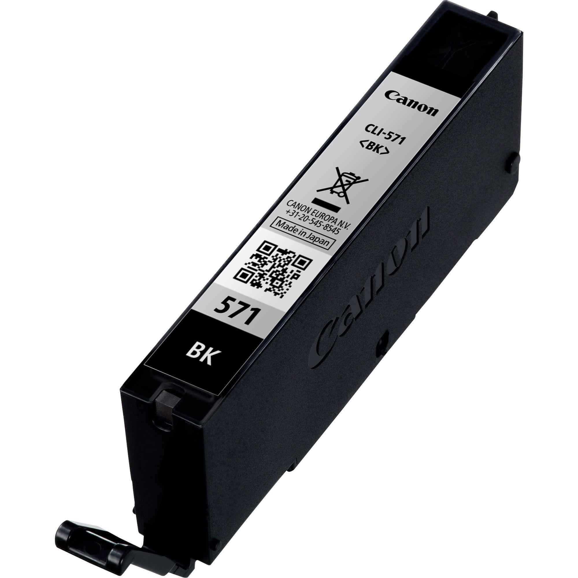 Tinteiro CANON CLI-571BK (376 páginas a preto - Preto)