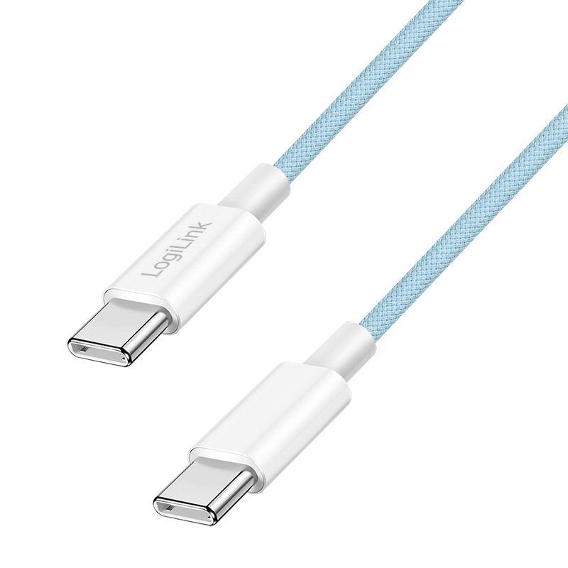 Cabo USB-C LOGILINK CU0349 (1,5 m - USB-C - Azul)