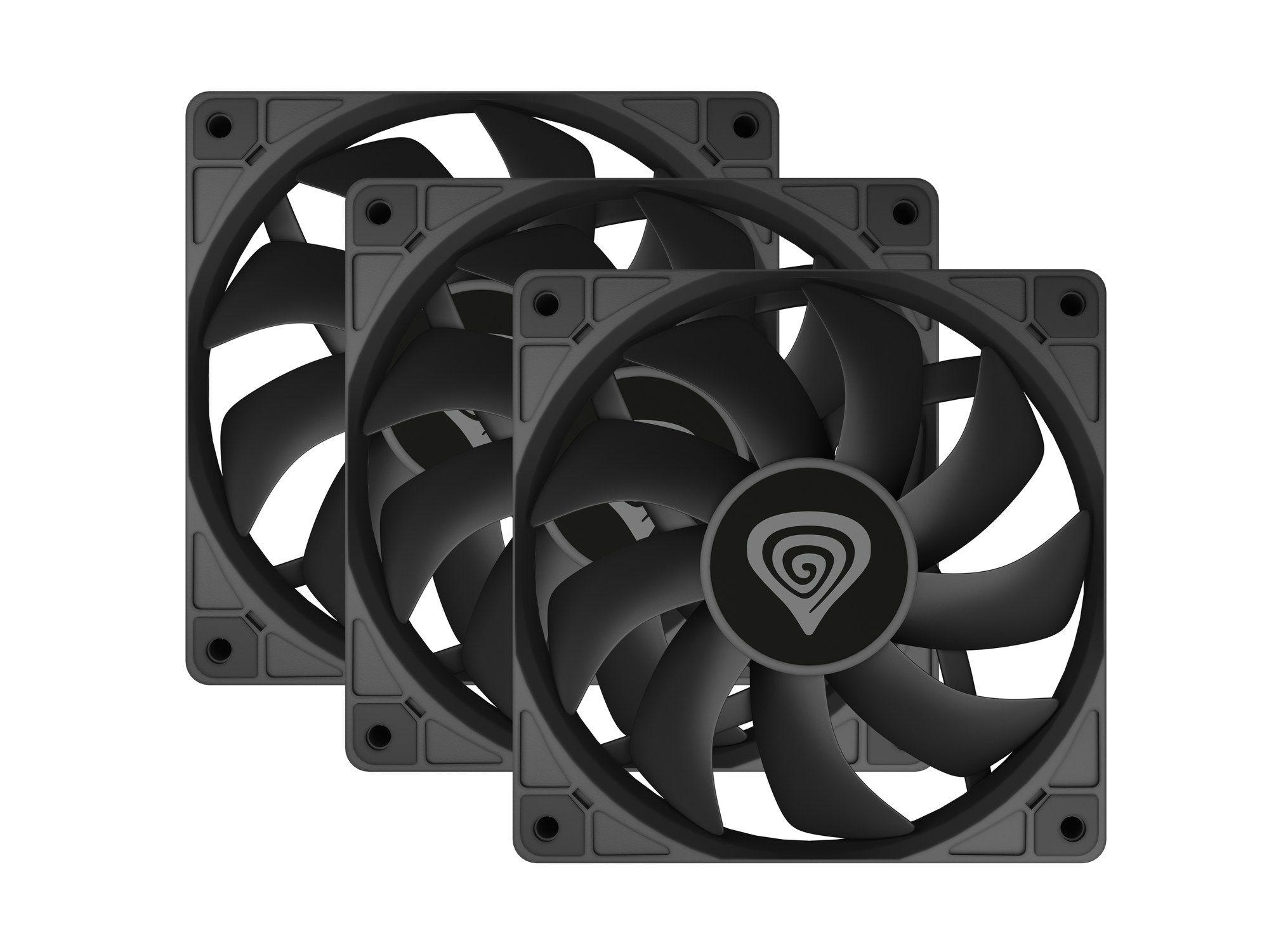 Ventoinha para Caixa de PC GENESIS Oxal 120 (Plástico - 1,8 W - Preto) — miniatura 3