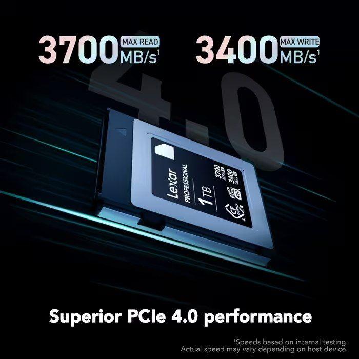 Cartão de Memória LEXAR Professional DIAMOND 128GB Type B (128GB - Até 3700 MB/s) — miniatura 3