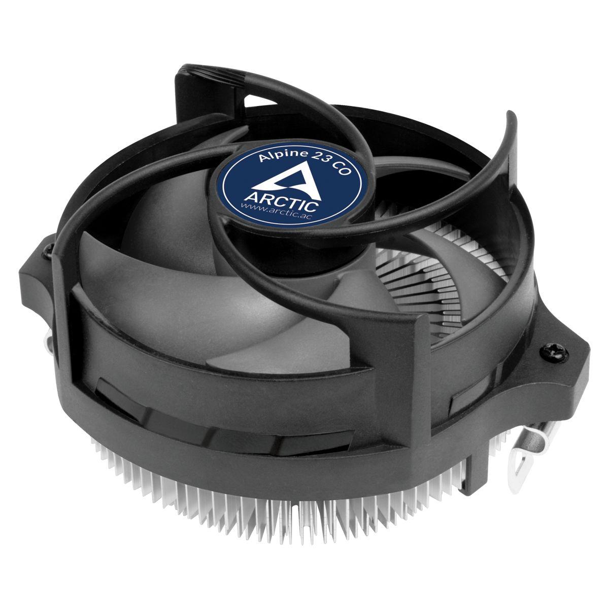 Cooler de CPU ARCTIC Alpine 23 CO (AM4, Socket AM5 - 90 mm - 1 ventoinha - Preto e Alumínio)