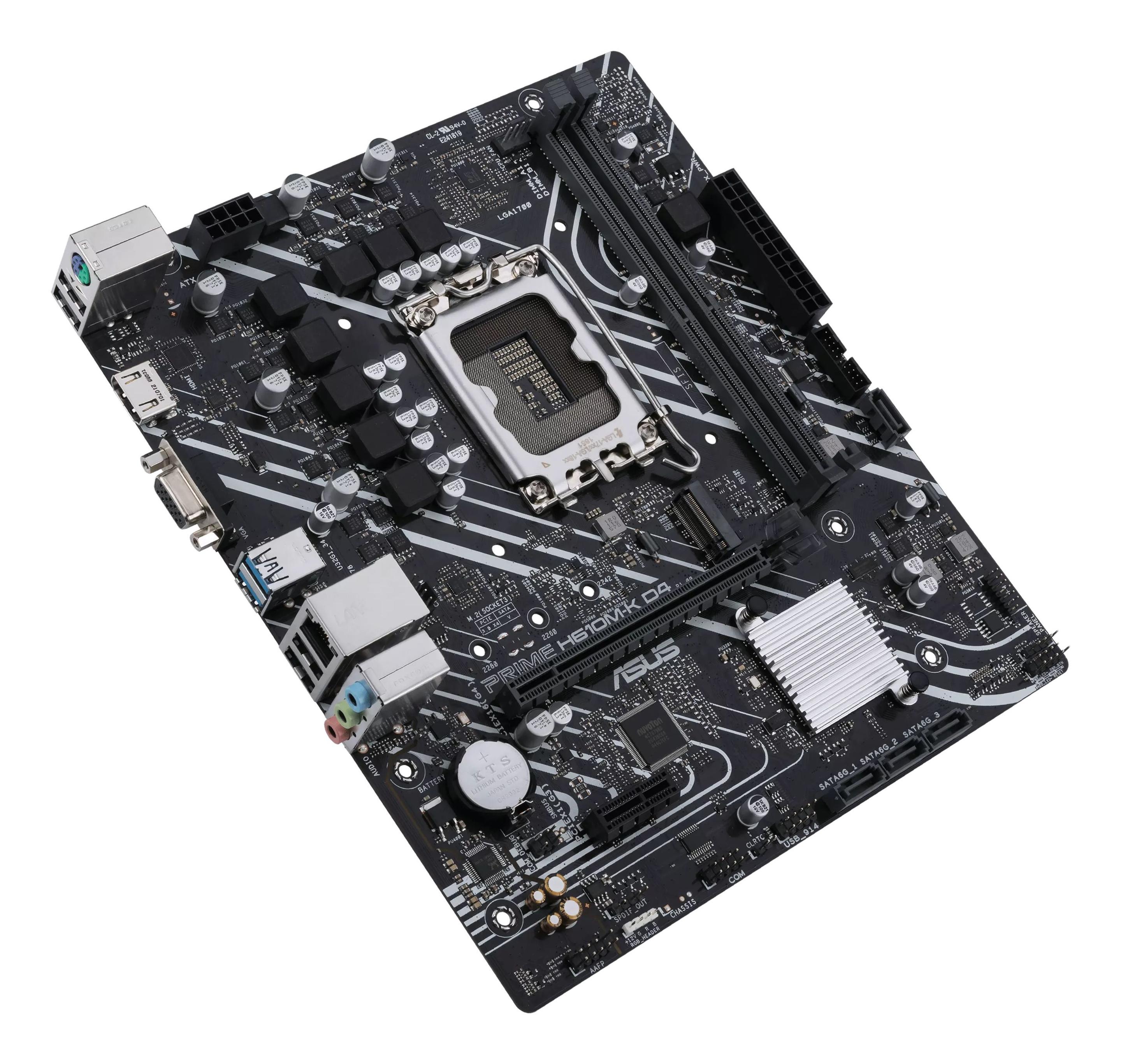Motherboard ASUS Prime H610M-K D4 (LGA 1700 - micro-ATX - Duplo canal - Preto), miniatura 5