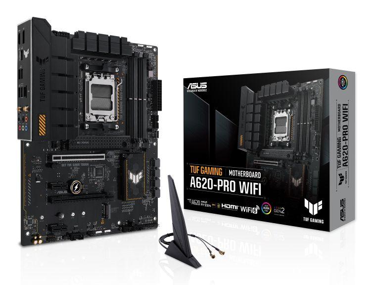 Motherboard ASUS TUF GAMING A620-PRO WIFI (AM5 - ATX - Duplo canal)