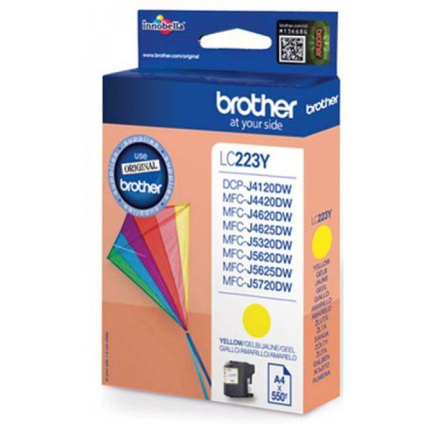 Tinteiro BROTHER LC223YBP (550 páginas - Amarelo), miniatura 2
