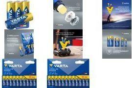 Pilhas Alcalinas VARTA LONGLIFE Power AA (Azul e Amarelo)