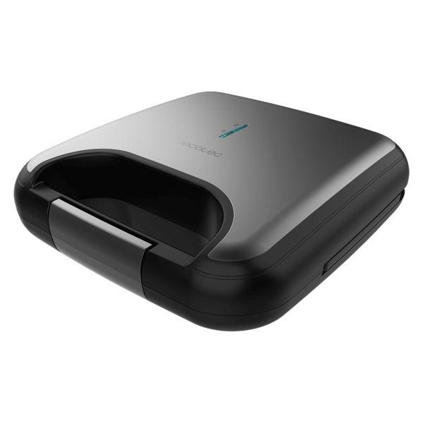 Sanduicheira CECOTEC Rock'nToast Combo (Altura 9,5 cm - Inox/Preto)