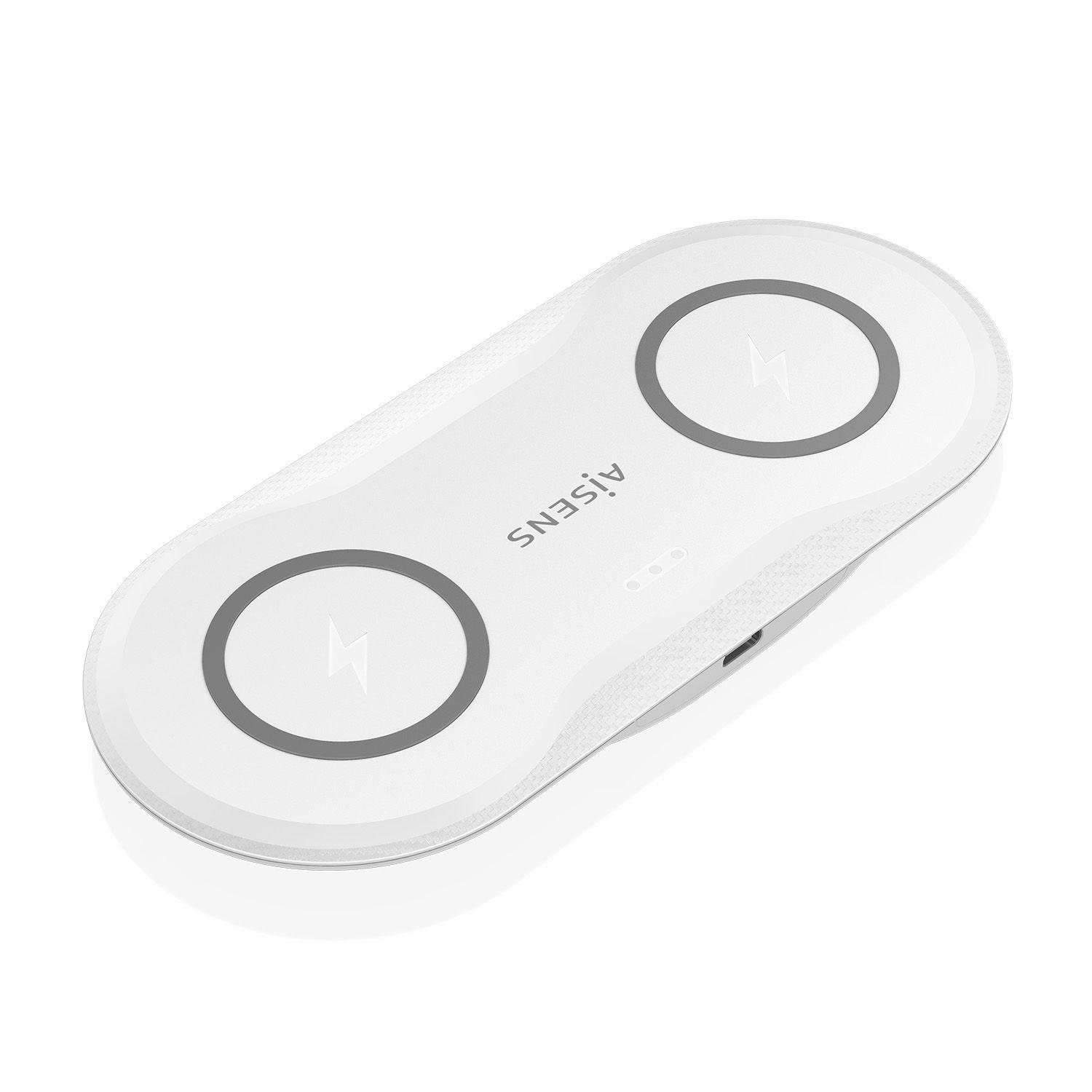 Carregador Sem Fios AISENS ASCH-15W2WC059-W (Auscultadores, Smartphone - Qi - Branco), miniatura 3