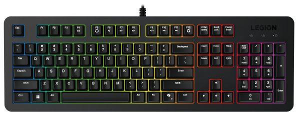 Teclado LENOVO Legion K310 RGB (Português - Interruptor de membrana - Tamanho completo - Preto)