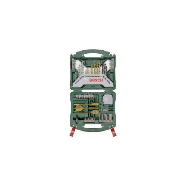 Conjunto de Brocas e Pontas BOSCH X-Line Titanium 2607019329 (Verde, Cinza e Vermelho)
