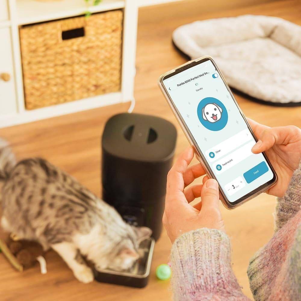 Comedouro CECOTEC Pumba 6000 Purrfect Meal Smart (Wi-Fi - 6L - Preto) — miniatura 6