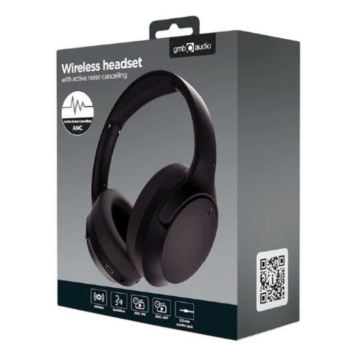 Headset GEMBIRD BHP-ANC-01 (Binaural - Supra-aural - 40 mm - Preto), miniatura 3