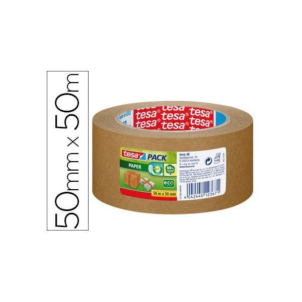 Fita de Embalagem de Papel TESA 57180-00000-02 (Papel kraft - 50 x 50 mm - Castanho), miniatura 2