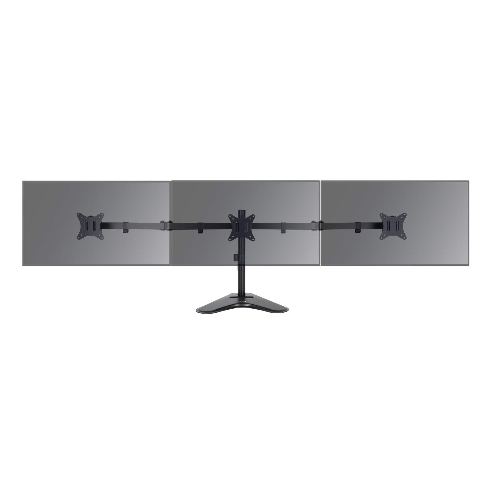 Suporte de Mesa para 3 Monitores TOOQ DB1704TN-B (17" a 27" - Preto), miniatura 3