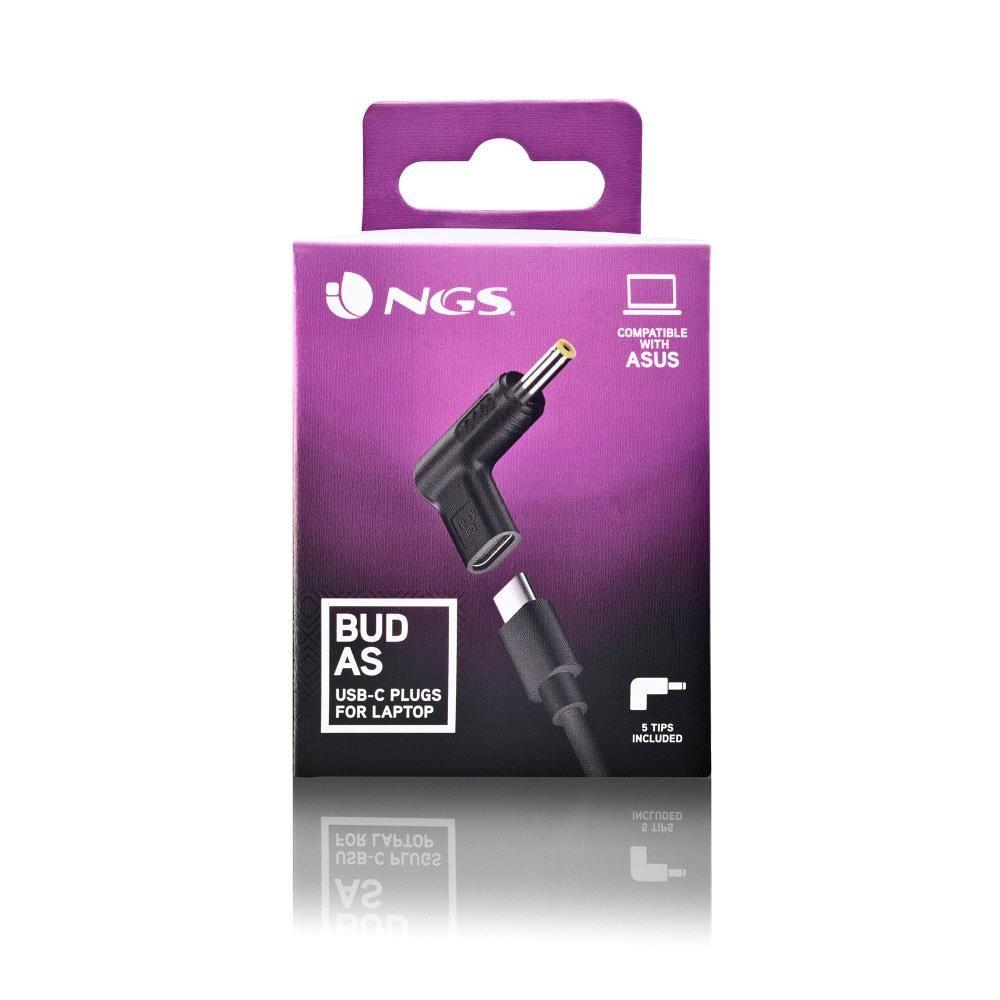 Conjunto de Adaptadores USB-C NGS BUD-AS (Preto) — miniatura 3