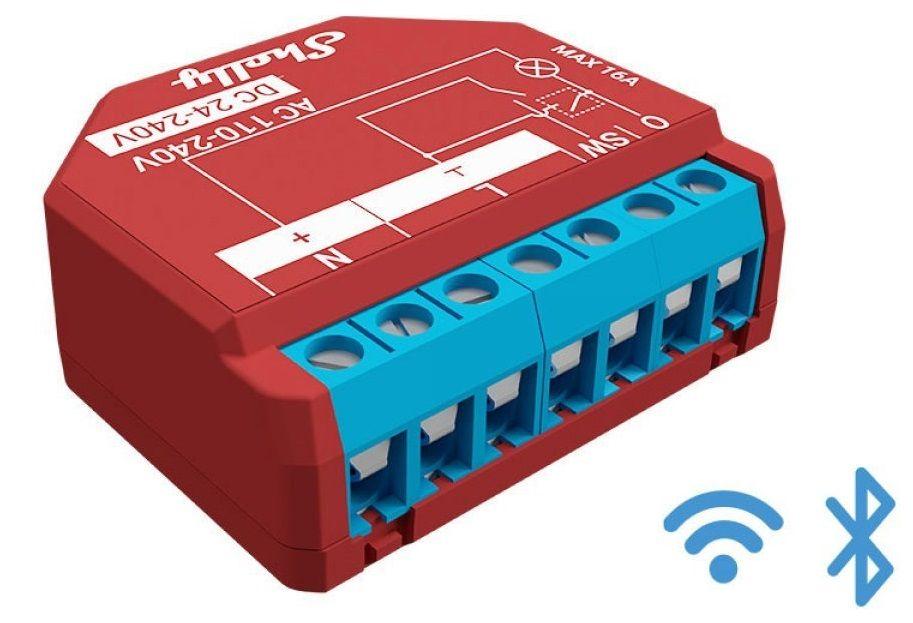 Relé Inteligente SHELLY Plus 1PM (41mm x 36mm x 15mm - Vermelho) — miniatura 4