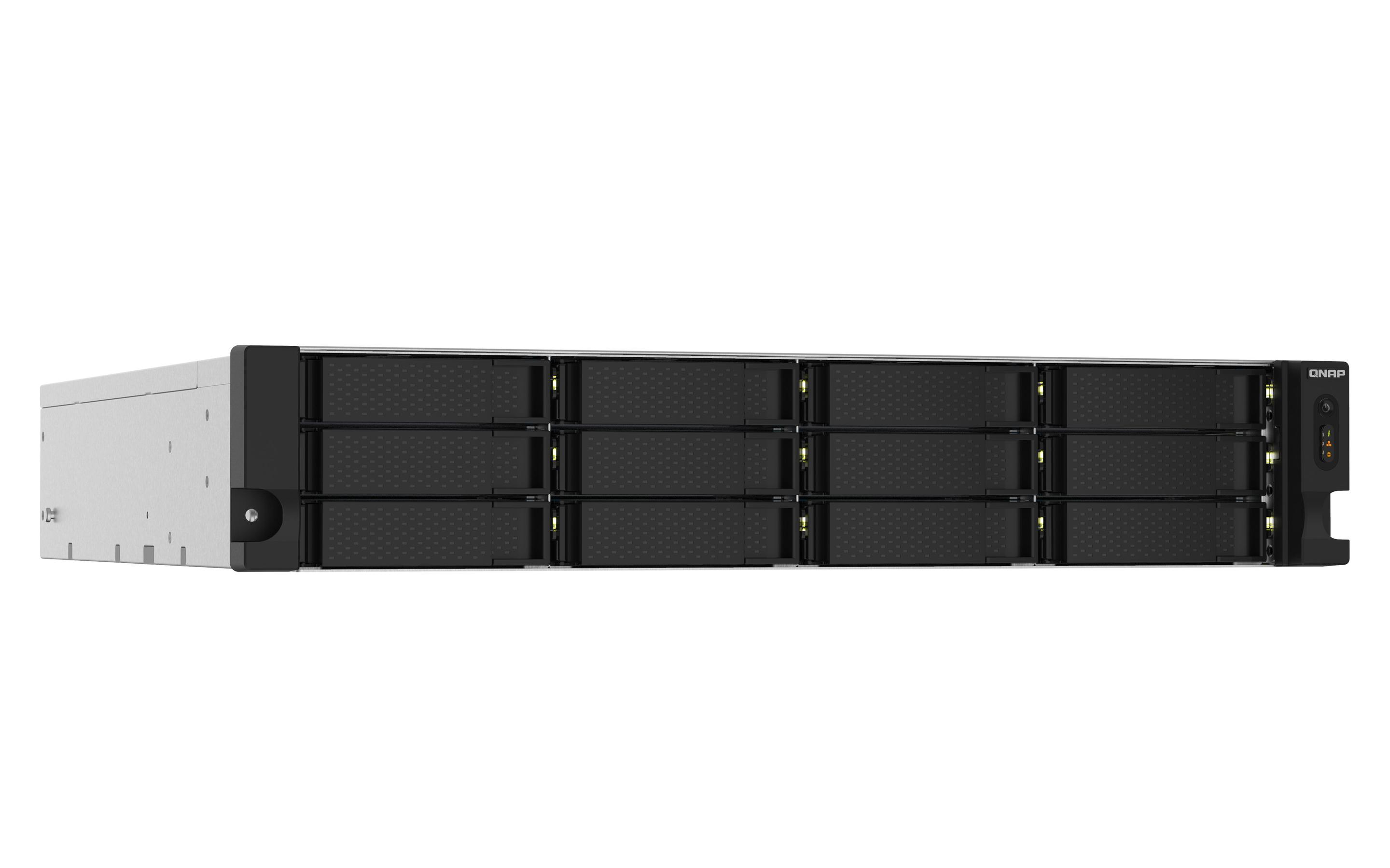 NAS QNAP TS-1232PXU-RP-4G (Serial ATA II, Serial ATA III - 4 GB - 12 baias - Preto), miniatura 2