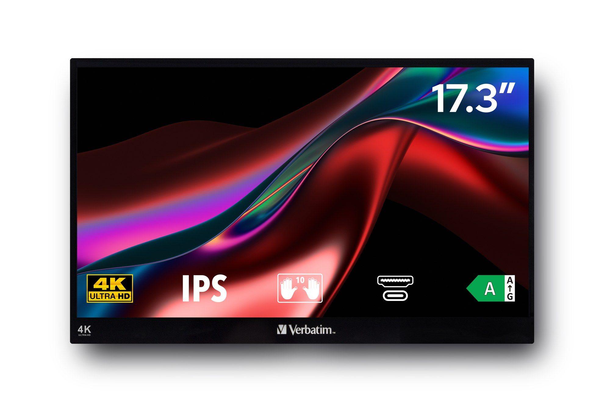 Monitor VERBATIM PMT-17-4K (17,3" - IPS - 75 Hz - Preto) — miniatura 4