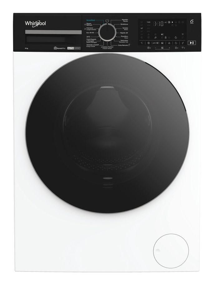Máquina de Lavar Roupa Independente WHIRLPOOL WPM87WADSSPT (1400 RPM - B - 47 l - Preto/Branco), miniatura 2