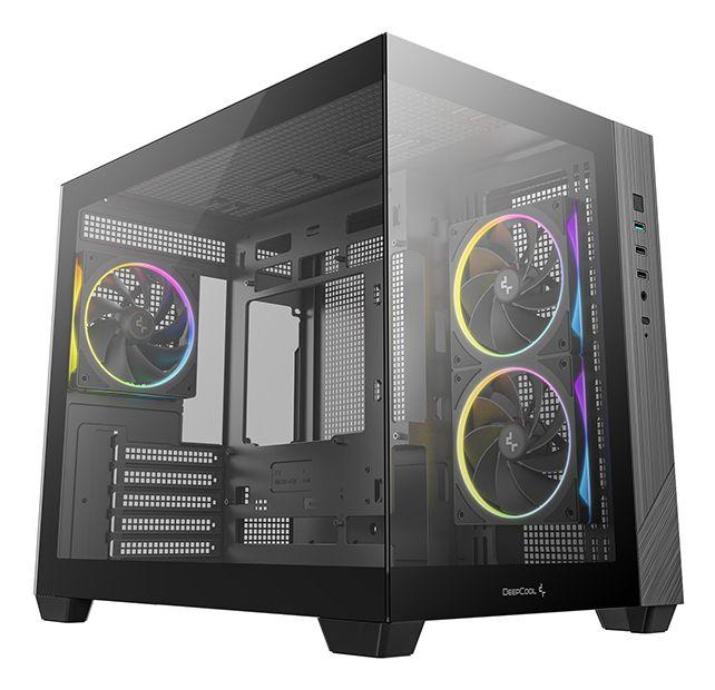 Caixa PC DEEPCOOL CG330 3F (ITX, Micro-ATX - Tower - 16,4 cm - Preto)