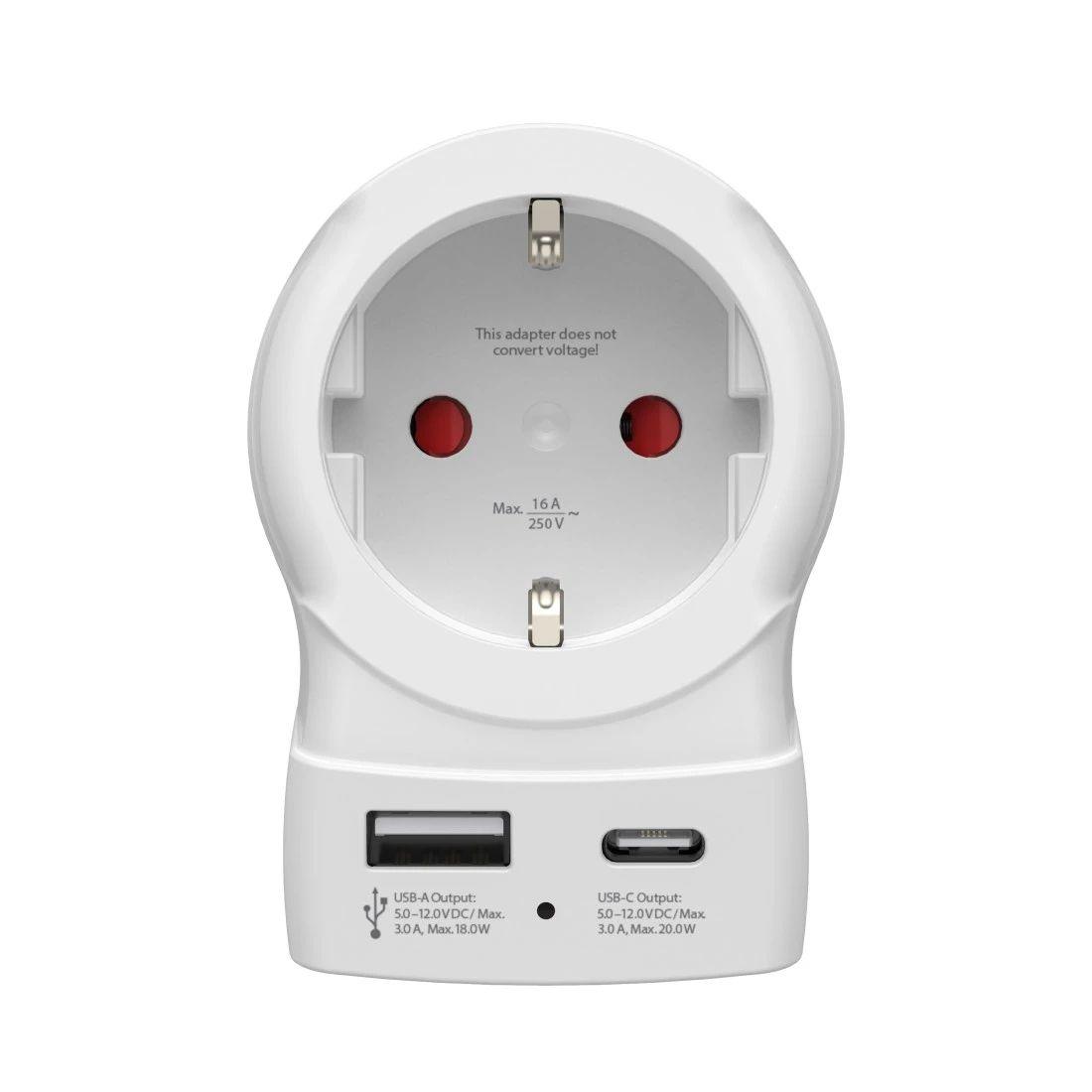 Adaptador de Viagem HAMA 00223479 (Branco) — miniatura 4